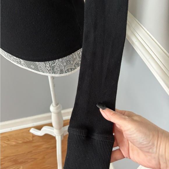 Free People 1/4 Zip Robbed a pack Top Size M - Picture 4 of 7